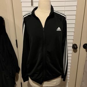 Adidas Black and White Track Jacket